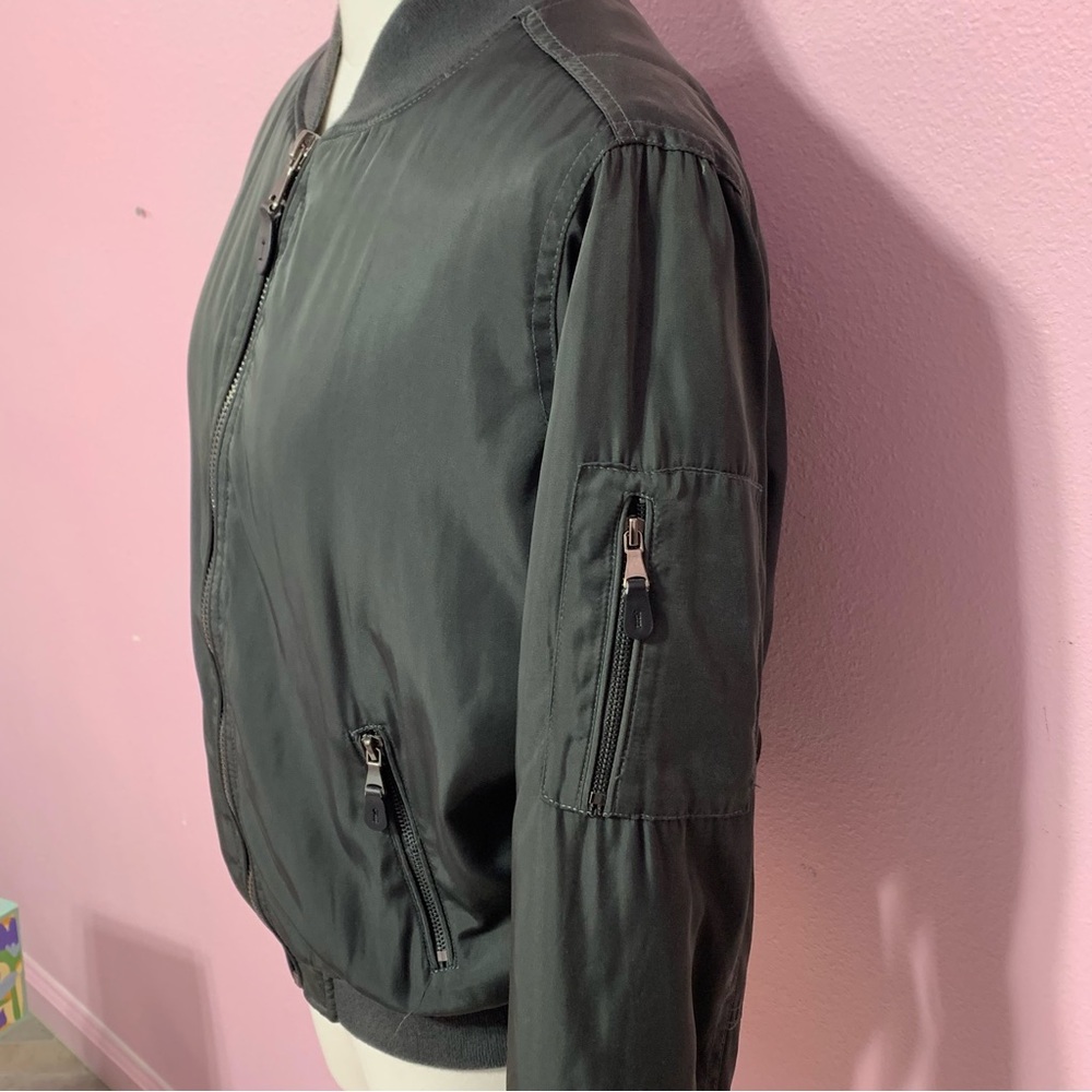 Kendall & Kylie Charcoal Bomber Puffer Jacket - Picture 9 of 10